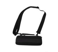 Eva Sac de haut-parleur en nylon rigide pour Jbl Flip 5 6 7 Housse de rangement antichoc étanche avec bandoulière réglable Noir 24 x 10 x 7,5 cm Compact Léger