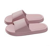 EVA Shower Slides Quick Drain Non-Slip Lightweight(Pink 36-37) | Quick drainage holes, fast drying design, keeps feet dry after shower or swim, soft EVA material