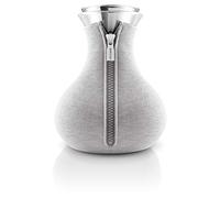 Eva Solo Théière 1 l avec infuseur, couvercle isolant et housse tissée gris clair