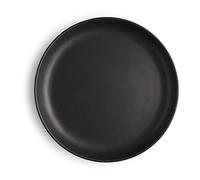 EVA SOLO | Assiette Ø17cm Cuisine Nordique | Passe au lave-vaisselle, au congélateur, au four et au micro-ondes | Design et fonctionnalité danois | Grès noir adapté à un usage quotidien