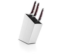 EVA SOLO | Bloc à couteaux incliné blanc | lamelles faciles à nettoyer | Blanc | Blanc