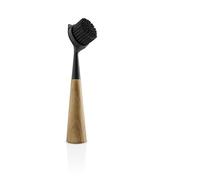 EVA SOLO Brosse à vaisselle en nylon chêne noir | Brosse à vaisselle sans effort pour les débris tenaces | Facile à nettoyer et à ranger | Tête de brosse amovible | Noir