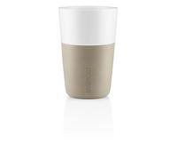Eva Solo Cafe Tasses à Latte, Set de 2, Porcelaine, Silicone, Pearl Beige 360ml 501134