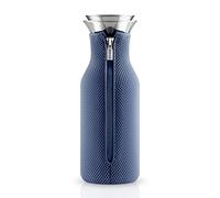 Eva Solo Carafe en Verre de 1 L avec Combinaison en Maille - Acier Inoxydable - Couleur : Moonlight Blue (Bleu) - 27,6 x 10 x 9,4 cm - 5706631065092 567967