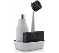 Eva Solo Küchenset 4-tlg., Bürste, Schwamm, Seifenspender, Kunststoff, Marble Grey, 530694
