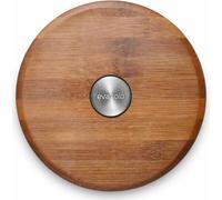 Eva Solo Magnetischer Untersetzer Nordic Kitchen, Edelstahl, Bambus, Braun, 18.5 cm, 520450