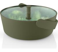 Eva Solo Mikrowellendämpfer Green Tool, Dampfgarer, Dämpfer für Mikrowelle, Glas, Kunststoff, Dunkelgrün, 2 L, 531413