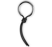 Eva Solo porte-clés Black, pendentif, keychain, organizer, cuir, acier inoxydable, noir, Ø 4 cm, 549001