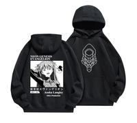 EVA Souryuu Asuka Langley Ayanami Rei Unisex Anime Hoodie EVA Veste Capuche Pullover Casual Sweatshirt Cosplay Couple Tops