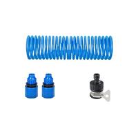 EVA Spring Butler Arrosage Tuyau de Lavage de Voiture Antigel Résistant à l'usure Irrigation de Fleurs Maison Jardin Essentiel Connecteur de Mamelon Universel(Bleu,10M universal)