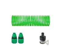 EVA Spring Butler Arrosage Tuyau de Lavage de Voiture Antigel Résistant à l'usure Irrigation de Fleurs Maison Jardin Essentiel Connecteur de Mamelon Universel(vert,5M universal)