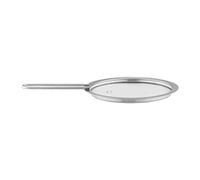 Eva Trio - Couvercle en verre de 13 cm - La partie en acier du couvercle est composée à 90% d'acier inoxydable recyclé post-consommateur - Acier brossé
