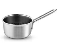 Eva Trio Multi Casserole 1,8 L 16 Cm Mosaic Céramique Slip-Let Antiadhésif Le Corps De La Casserole Est Composé De 90 % D'acier Inoxydable Recyclé Et 100 % Aluminium Recyclé Acier Brossé