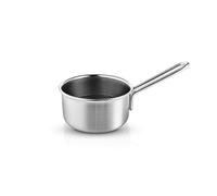 Eva Trio | Multi Casserole 1,8 l 16 cm Mosaic céramique Slip-Let antiadhésif | Le corps de la casserole est composé de 90 % d'acier inoxydable recyclé et 100 % aluminium recyclé | Acier brossé