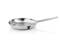 Eva Trio Poêle à frire en acier inoxydable 28 cm Honeycomb - Le corps de la poêle est composé à 90 % d'acier inoxydable recyclé post-consommation - Acier poli
