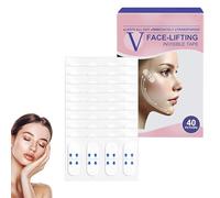 Evaberry Ruban adhésif de levage invisible pour le visage, soulève instantanément la peau affaissée autour du visage, cache le double menton et crée un visage en forme de V (1 boîte)