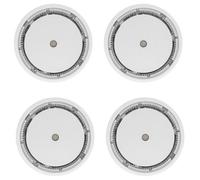 Evacuate-lot De 4 Mini Détecteurs De Fumée Nf 10 Ans