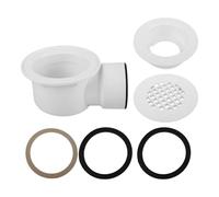 Évacuation de Douche à Profil Bas - Assemblage De Remplacement Pour Salle De Bain Avec Grille Anti-Bouchage - Kit de Drain à Sortie Latérale | Pour Salle De Bain, Intérieur, Maison Et Hôtel