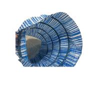 Évacuation douce pénétrant, Tuyau de drainage perforé Drain français Tuyau d'évacuation d'infiltration douce extérieure 6 pouces Tissu non tissé Paysage ondulé Bleu Plusieurs longueurs(100m/328ft)