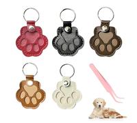 Evadollina Porte-clés Chat, 5 pièces Porte-clés Chien, Porte-clés Mignon avec Pince à épiler, Souvenir de Chien décédé, Souvenir, Chats