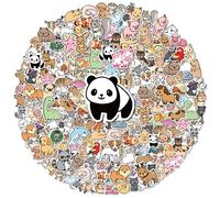 Evadollina Sticker Animaux, 200 pièces Autocollants Animaux, Stickers Enfants, Autocollants Enfants, Autocollants Résistants au Lave-Vaisselle, Stickers Animaux, Animaux, pour Bouteilles d'eau,