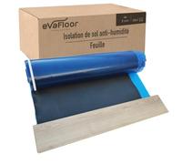 EVAFLOOR Pack 2 Sous Couche Parquet 1x20 Mètres | Sous-couche Isolante | Fabriqué avec Base EVA 2mm + Film Antihumidité | Inclut Adhésif