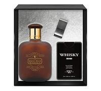 EVAFLORPARIS Double Whisky Coffret pour Homme Eau de Toilette 100 ml + Parfum de Voyage 20 ml + Money Clip Vaporisateur Spray Parfum Homme 120 ml