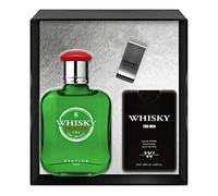 EVAFLORPARIS Whisky Origin Coffret pour Homme Eau de Toilette 100 ml + Parfum de Voyage 20 ml + Money Clip Vaporisateur Spray Parfum Homme 120 ml