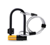 Evago Vélo U-Lock Véhicule Électrique U-Lock Anti-Hydraulique Cisaillement Acier Câble À Bande Serrure Antivol Vtt Serrure De Vélo Serrure De Vélo-Noir Et Jaune3