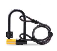 Evago Vélo U-Lock Véhicule Électrique U-Lock Anti-Hydraulique Cisaillement Acier Câble À Bande Serrure Antivol Vtt Serrure De Vélo Serrure De Vélo-Noir Et Jaune2
