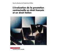 Evaluation de la prestation contractuelle en droit français et en droit italien - Jeanne Laleure - Mare & Martin - broché - Etude