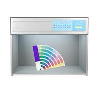 Évaluation des couleurs par sources lumineuses dans une boîte pour laboratoire avec 6 LED pour impression et jouets - Cabine d'évaluation des couleurs précise, sources D65 TL84 F UV CWF U30