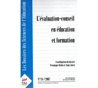 évaluation et le conseil en éducation et formation. revue les dossiers des scien