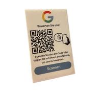 Évaluation NFC & QR Support/Affichage/Panneau pour Google | Collecter les avis des clients en toute simplicité