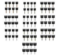 Évaluer 80pc Talon Caps pour talons hauts Talon haut Type Caps Tpu Polyuréthane Fer Chaussure Talon Kit de réparation Multi Multi. Taille Remplacer