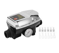 Évaluer Contrôleur de pompe à eau Boîtier ABS étanche en argent Contrôleur de commutateur de pression automatique intelligent 10A entièrement automatique avec A. B. Le logement