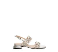 Evaluna - Sandale à petit talon - Femme - Chaussures - Gris - Taille: 36 EU