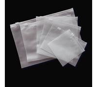 Evalupocket-Sac De Piste Réutilisable,Emballage De Vêtements Conviviale Rés,Pocommuniste À Fermeture Éclair,Plastique Scellé,Stockage De Chaussettes Et De Chemises - Type Frosted Matte-10pcs 33x22cm