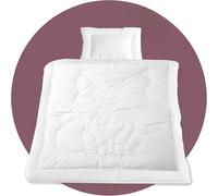 EVAN BROWNS® Set Couette Bébé 100x135 + Oreiller 40x60 - Couette Enfant Motif Renard - Couverture Lit Bébé Douce, Respirante et Lavable