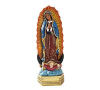 EVANEM Belle Notre Dame De Guadalupe Vierge Marie Statue Sculpture Résine Figurine Cadeau Noël, for La Maison Bureau Affichage Décoration Ornement 20.4x6.9x5.3cm