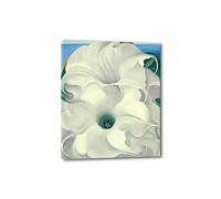 EVANEM Célèbres Tableaux de Georgia O’Keeffe. Bella Donna Impressions sur toile modernes. Célèbre reproduction de peinture à l’huile pour Living Home Decor 40x48cm Wrappedcanvas