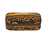 EVANEM Trousse à crayons Sunflowers Sea - Grande capacité - Double couche - Pour étudiant - Trousse de papeterie de bureau - Trousse portable, Tournesols., Taille unique, Trousse de beauté
