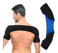 EvAnem Wrap Protector Double Support D'épaule, Soulagement des Blessures À L'épaule, Tendinite, Wrap Protector Épaule Unisexe, Manchon Compression D'épaule,L