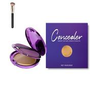 Evanesce Soft Matte Cream Concealer, fondation hydratante hydratante étanche à couverture complète, crème de correction des couleurs avec pinceau de maquillage (Natural)