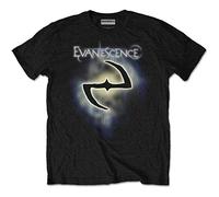 Evanescence - T-Shirt # L Black Unisex # Classic Logo [Import]