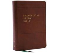 Evangelical Study Bible Christcentered. Faithbuilding. Missionfocused. NKJV Brown Leathersoft Red Letter Large Comfort Print by Thomas Nelson Thomas Nelson (Auteur)