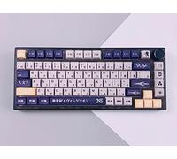 Evangelion Keycap Set, EVA PBT Dye-Sub DSA Profile Anime Keycap pour Clavier De Jeu Mécanique À Commutateur MX (Color : EVA-06, Size : DSA)