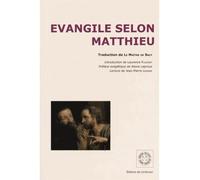 Evangile selon Matthieu - Laurence Plazenet - De Corlevour - Poche - Livre