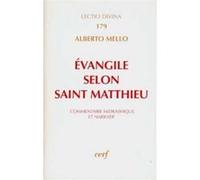 Évangile selon saint matthieu Alberto Mello (Auteur)