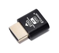 EVanlak HDMI Dvi Vga Dummy Plug Headless Ghost Display Emulator Premium Aluminum PC（Fit Headless-3840x2160@60H New 3RD）